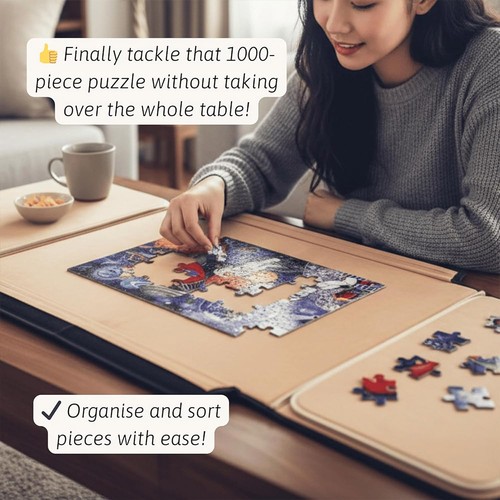 Portable jigsaw puzzle - portable, board