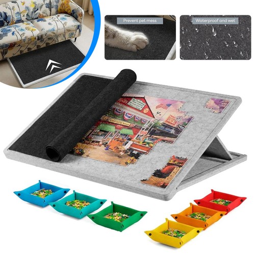 Felt puzzle mat foldable - mat,