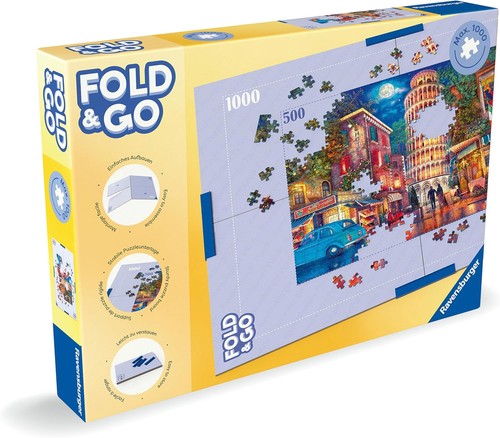 Foldable jigsaw puzzle - puzzle, board