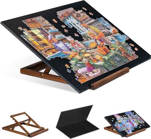 Foldable jigsaw puzzle board - foldable,