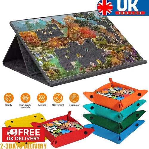 Puzzle board with colored - with,