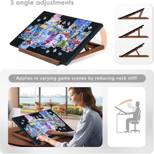 Foldable jigsaw puzzle - puzzle, board
